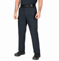 Blauer Polyester Cargo Side-Pocket Pant
