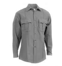 Elbeco TexTrop2 Long Sleeve Shirt- Grey with Zipper