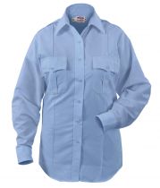 Elbeco Ladies Long Sleeve Paragon Plus Duty Shirt, Blue