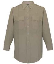 Flying Cross Deluxe Tropical Long Sleeve Shirt- Silver Tan