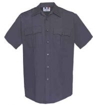 Flying Cross Poly/Cotton Short Sleeve Shirt-Navy
