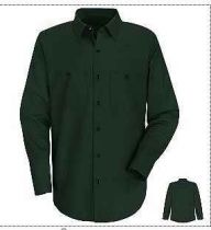 Red Kap Industrial Work Long Sleeve Shirt- Spruce Green