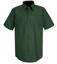 Red Kap Shoirt Sleeve Industrial Shirt, Spruce Green