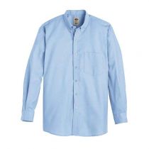 Long Sleeve Light Blue Oxford Shirt for Men