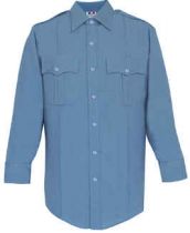 Flying Cross Deluxe Tropical Long Sleeve Shirt- Medium Blue