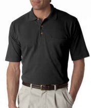 UltraClub Short Sleeve Classic Pique Polo with Pocket
