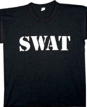 SWAT Black Official Issue Double-sided Raid T-Shirt