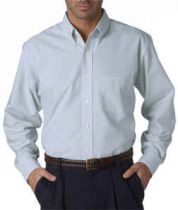 UltraClub Classic Oxford Long Sleeve Shirt, Wrinkle Free