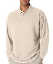 Long Sleeve Whisper Pique Polo