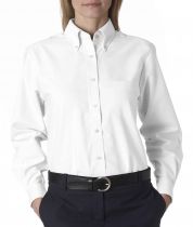 UltraClub Ladies Classic Long Sleeve Wrinkle-Free Oxford