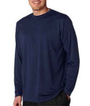 UltraClub Cool & Dry Sport Long-Sleeve Performance Tee Shirt