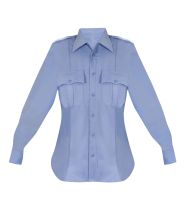 Elbeco Women's T2 Long Sleeve Uniform Shirt, Blue