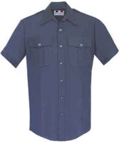Flying Cross Short Sleeve Poly/Rayon Deluxe Shirt, LAPD Navy