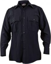 Elbeco TexTrop Long Sleeve Shirt with Zipper, Dark Navy