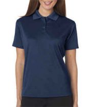 Ladies Cool & Dry Elite Mini-Check Jacquard Polo Shirt