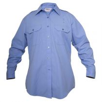Elbeco Responder Long Sleeve Shirt, LADIES, Phila Police PPD (White and Light Blue)