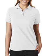 UltraClub Ladies' Basic Blended Pique Polo