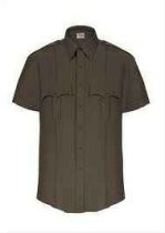 Elbeco TexTrop2 Short Sleeve Shirt with Zipper, Brown