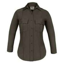 Elbeco TexTrop2 Ladies Long Sleeve Shirt with Zipper, Brown