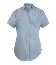 Elbeco Express Ladies Short Sleeves Dress Shirt, Blue