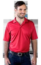 Men's 5 oz. Short Sleeve Moisture Wicking Polo, Style #BG7219 by Blue Generation
