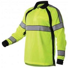 Long Sleeve Hi-Vis Polo Shirt, by Blauer