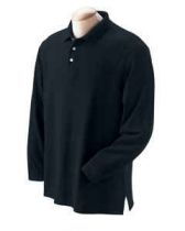 Men's Pima Pique Long Sleeve Polo