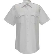 Command 100% Poly Short Sleeve Shirt, w/ Zipper, WHITE
