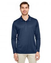 Men's Performance Long Sleeve Polo, Team 365