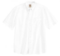 Short Sleeve WHITE Oxford Shirt for Men