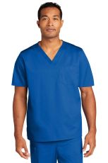 Unisex WorkFlex V-Neck Top w/ Left Chest Pocket, Scrubs by WonderWink