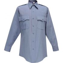 Command 100% Poly Long Sleeve Shirt, w/ Zipper, FRENCH BLUE