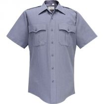 Command Poly Mens Short Sleeve Shirt, French Blue