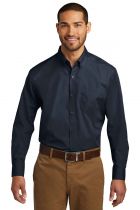 Long Sleeve Carefree Poplin Shirt, by Port Authority