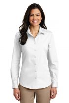 Port Authority Ladies Long Sleeve Carefree Poplin Shirt