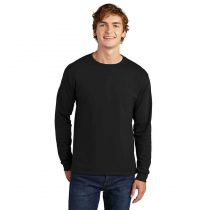 Hanes Essential-T 100% Cotton Long Sleeve T-Shirt