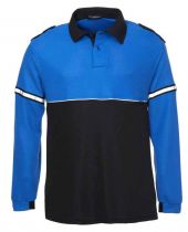 Long Sleeve Metro Two Tone Mesh Polo