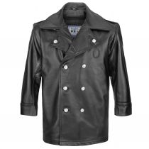 Taylors Leatherwear NYPD Leather Jacket, Black 4497Z