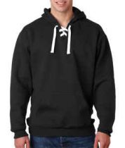 J-America Adult Sport Lace Hooded Blend Fleece