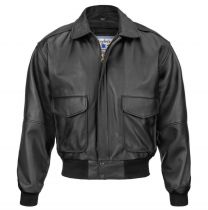Taylors Leatherwear Bomber Leather Jacket, Black N143