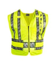 POLICE Reflexite Zip-Front Safety Vest