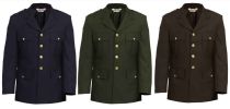 55/45 PolyWool Elastique Single Breasted Dress Coat, LAPD Navy, Forest Green & Brown (Made to Order)
