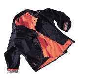 Full Length Rain Coat Black/Orange
