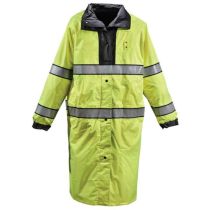 Typhoon Rain Coat Black/Lime Long 48"