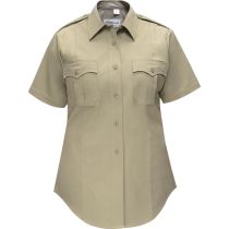 Command Womens Short Sleeve Shirt, Silver Tan