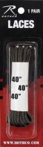 Nylon Dress Shoe Laces, Black, 40" in Length