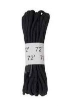 72" Black Boot Laces