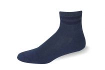 Quarter Sock, Blue with Navy Stripes, Pro Feet #USPS411