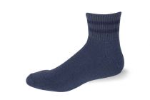 Cushioned Quarter Socks, Navy, Pro Feet