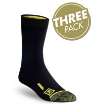 Cotton 6" Duty Socks 3-Pack, by First Tactical